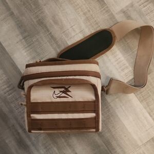 Nike Tan and Brown Insulated Lunch Box With Detachable Strap